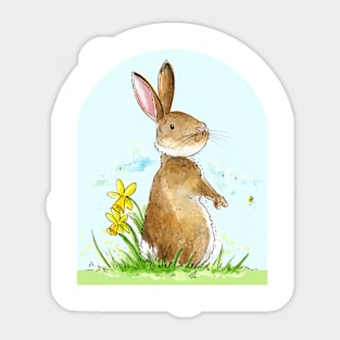 Springtime Bunny Sticker